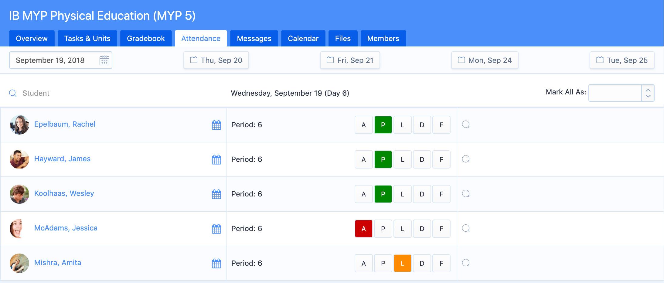 MYP ad 21 myp attendance