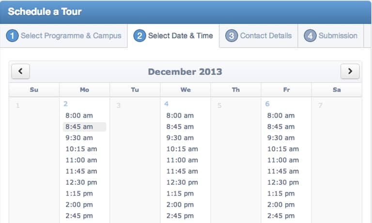 New & Improved Tours Scheduler