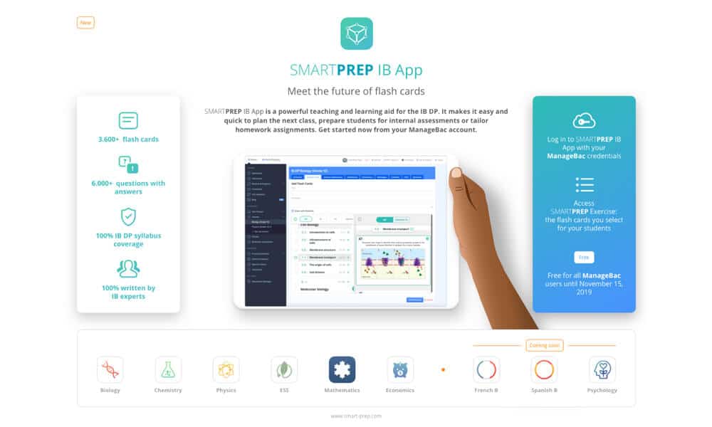 SMARTPREP is now seamlessly integrated with ManageBac
