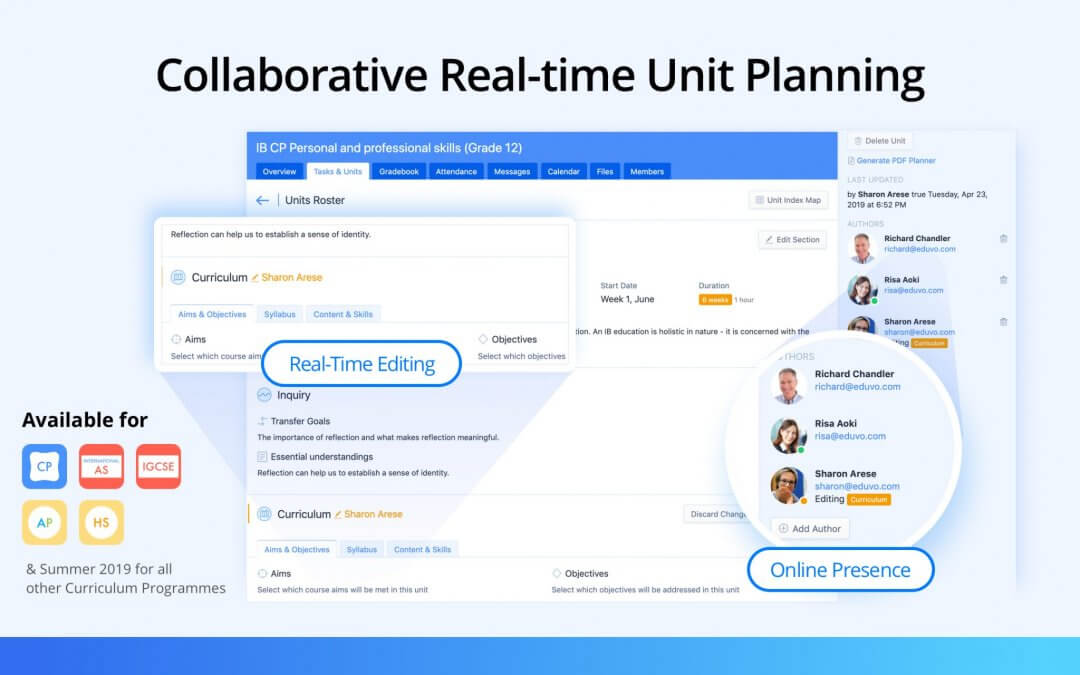 Collaborative, Real-Time Unit Planning