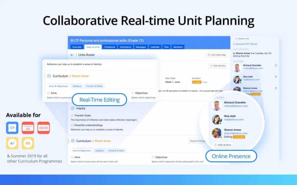 Collaborative real time unit planning