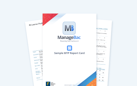 Sample MYP Report Card
