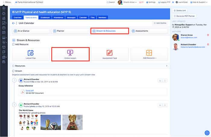 ManageBac Resource Library 85 Coming Soon - Conducting Online Lessons