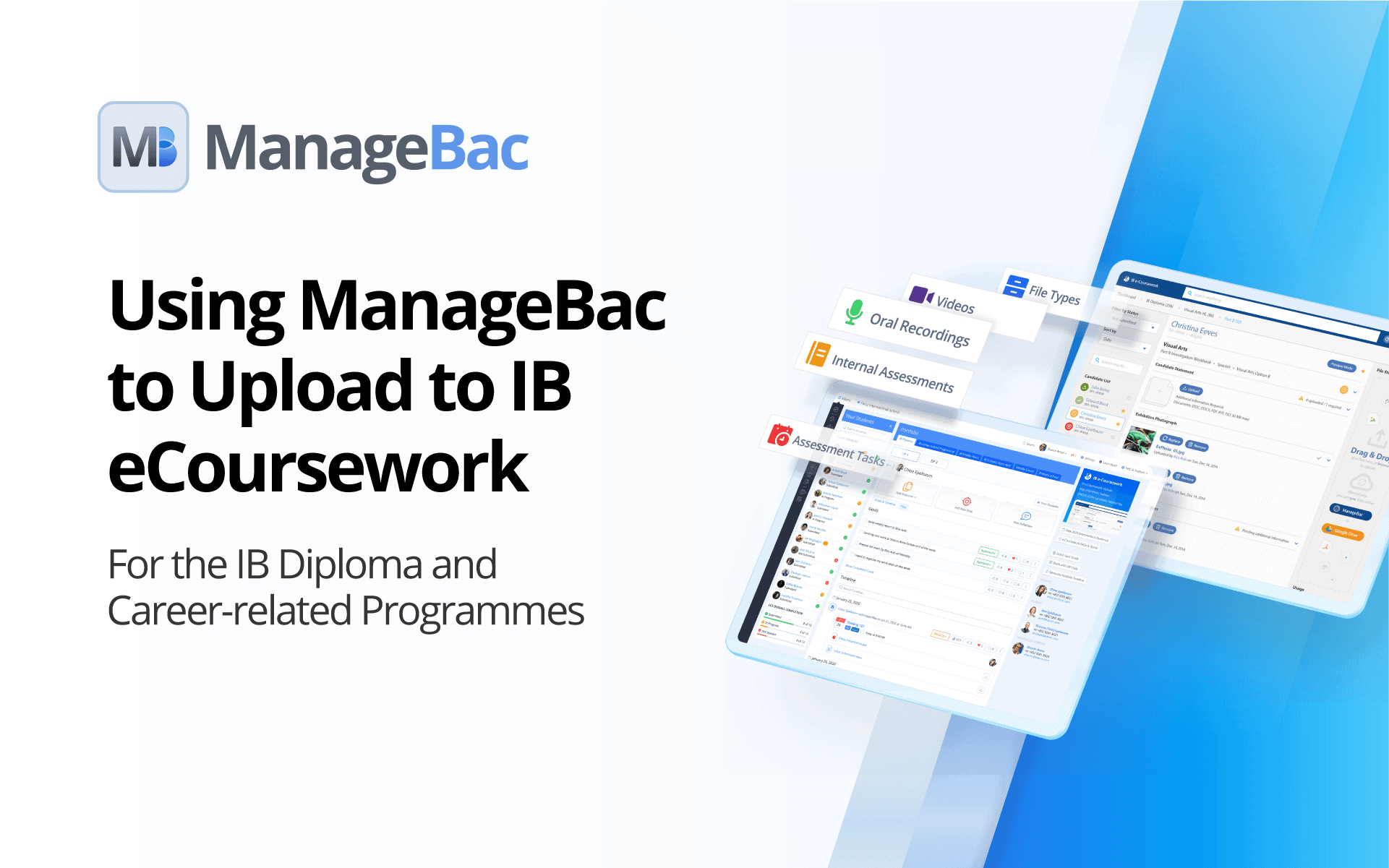 Using managebac to upload to ib ecoursework