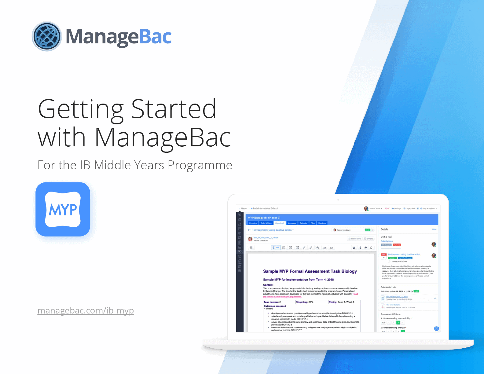 Getting Started with ManageBac for the IB Middle Years Programme