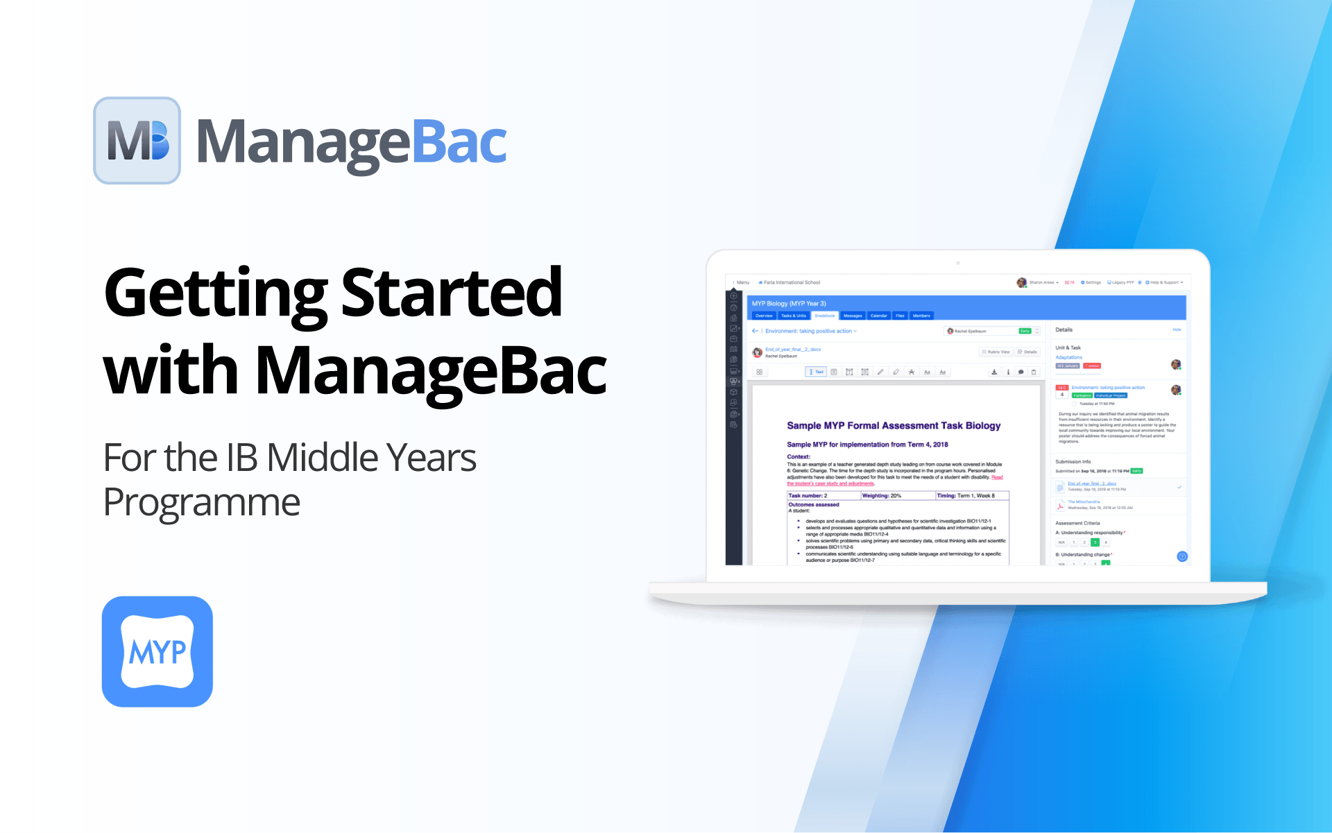 Getting Started with ManageBac for the IB Middle Years Programme