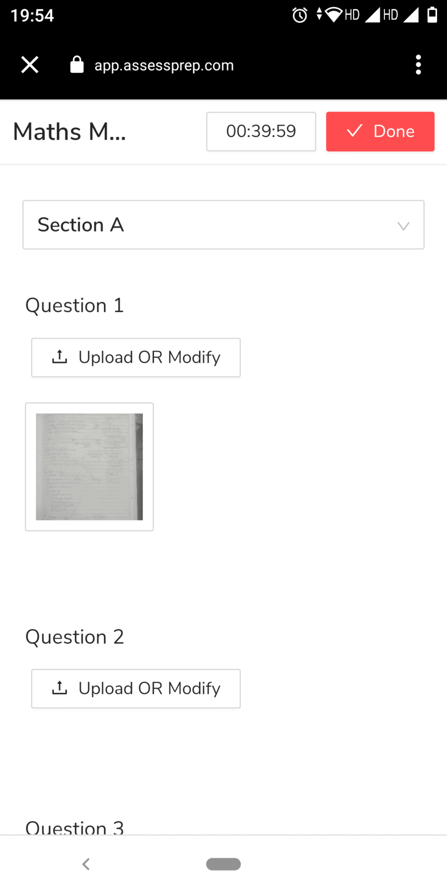 Introducing AssessPrep Version 2 for the Next Generation of Exam Takers 5 AssessPrep Mobile Upload hand-written documents Interface