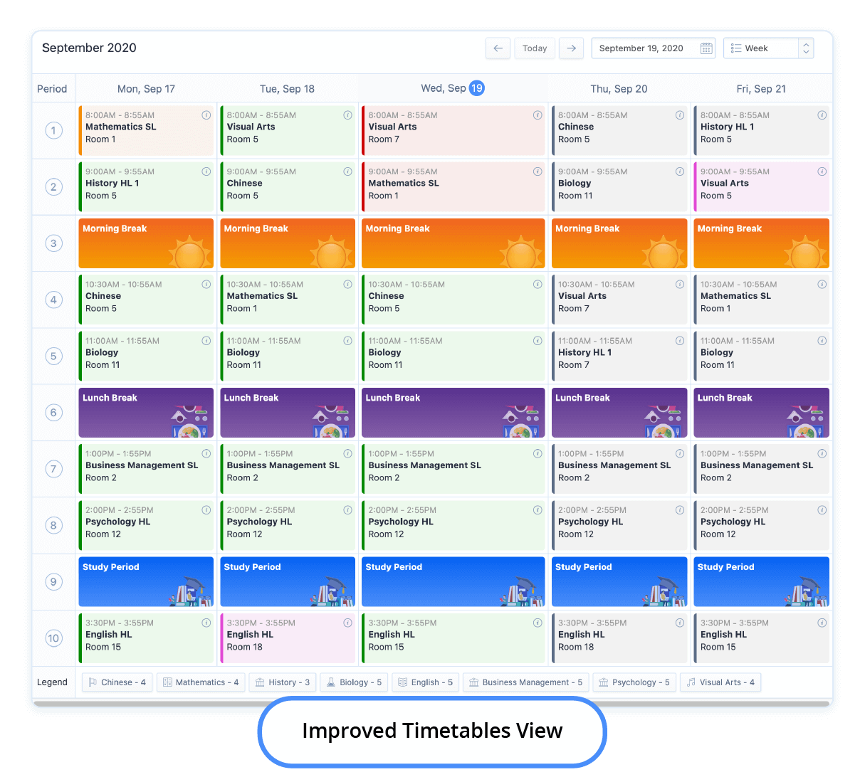 Enhanced Weekly Timetable & Attendance 2 Enhanced Weekly Timetable & Attendance Screenshoot 2