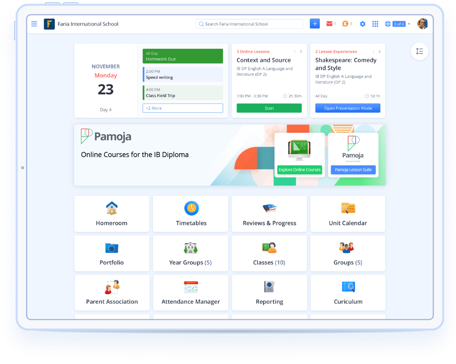 mockup managebac