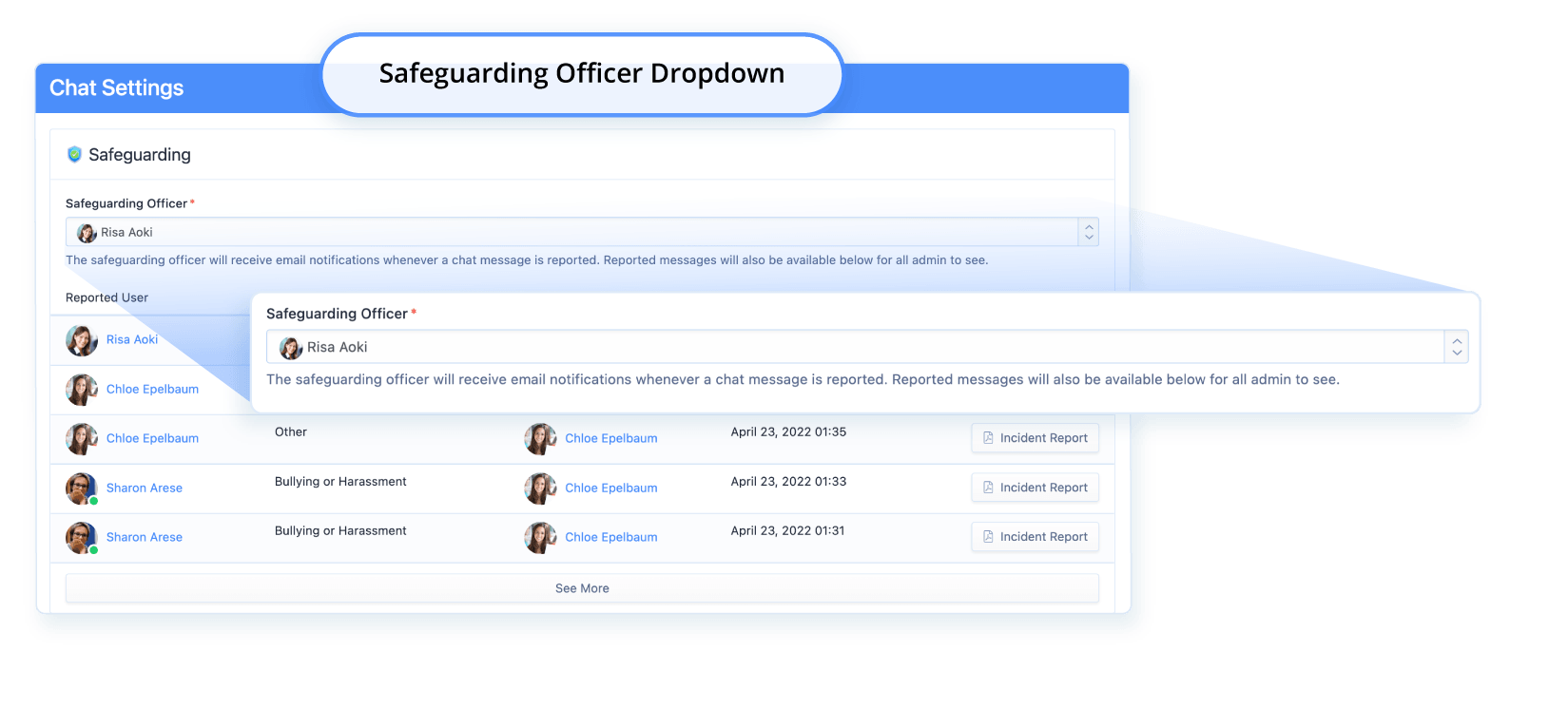 Safeguard officer dropdown in setting@2x 8