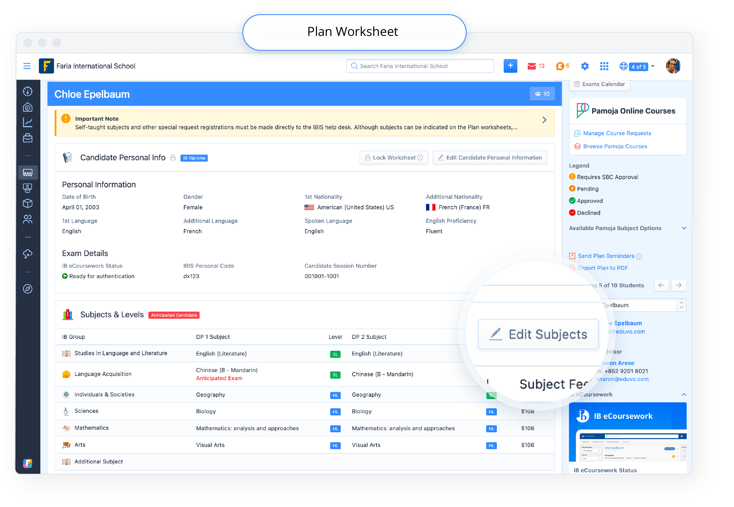 Plan Worksheet